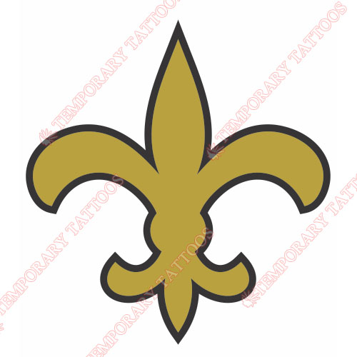 New Orleans Saints Customize Temporary Tattoos Stickers NO.617